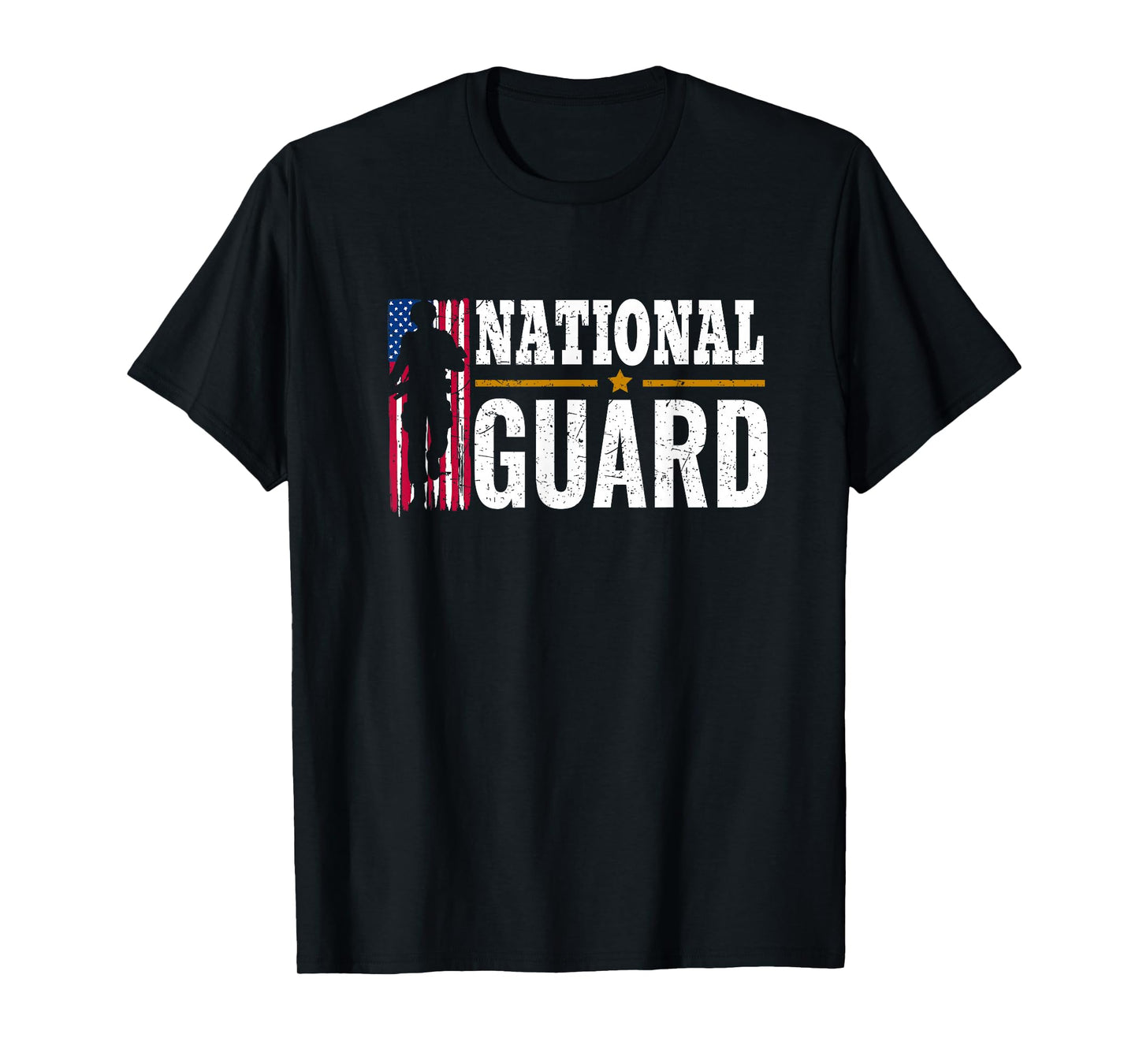 National Guard American Flag Proud T-Shirt T-Shirt