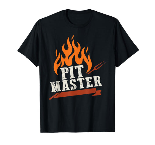 Cool Pit Master Dad Grilling BBQ T-Shirt