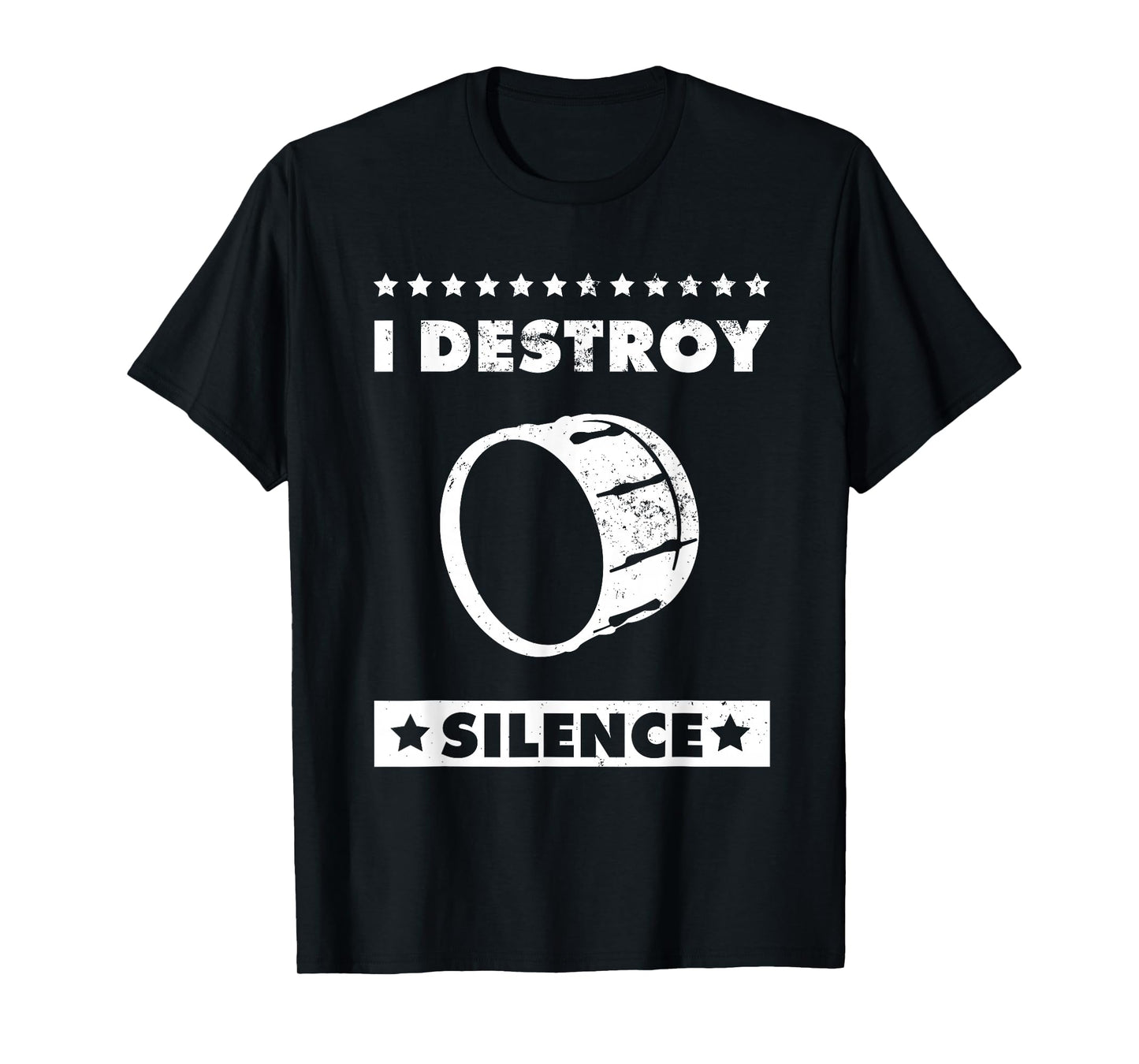 I Destroy Silence - Choir, Marching Band and Bass Drum T-Shirt