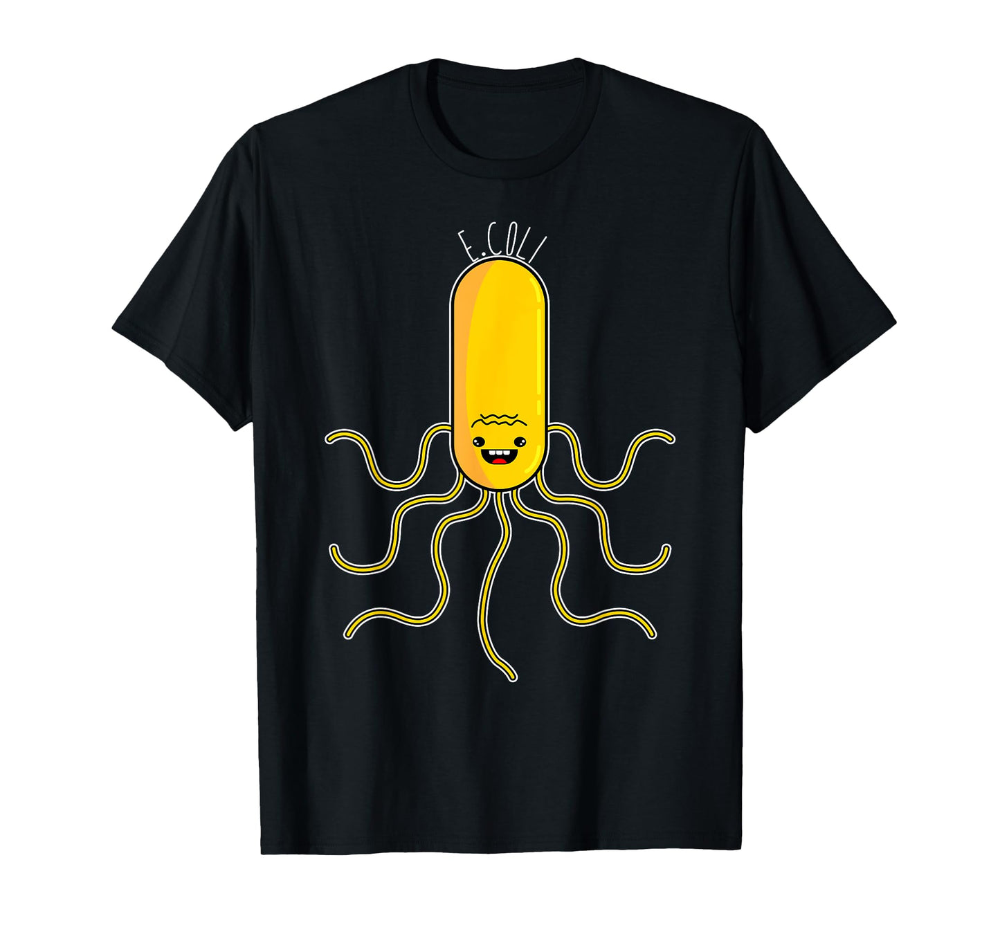 Cute Anime Style E. Coli Microorganism Microbiology T-Shirt