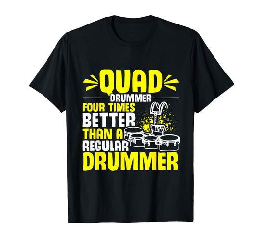 Marching Band | Quad Drum | Funny Tenor Drummer T-Shirt