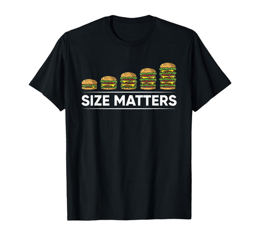 Cool Hamburger Gift For Kids Men Women Funny Fast Food Size T-Shirt