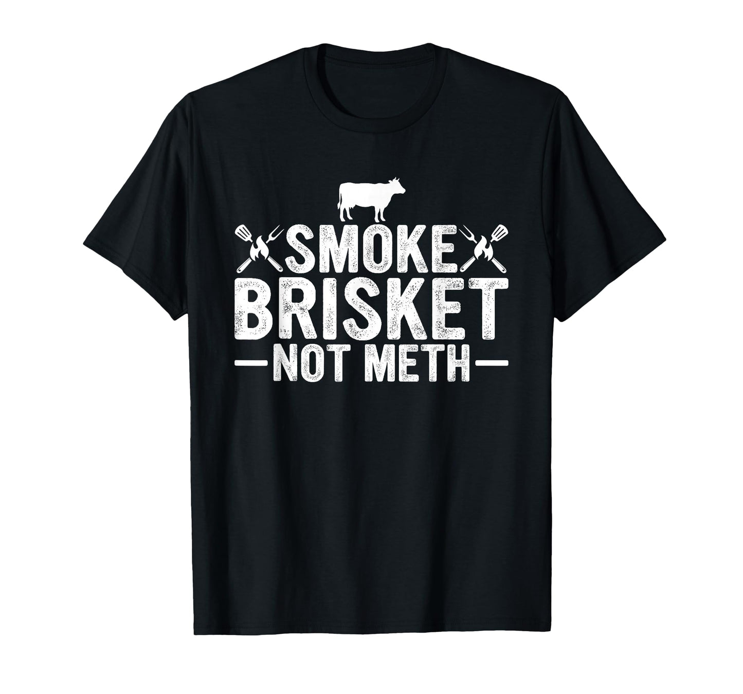 Cool Smoke Brisket Not Meth Funny Grilling Gift Men Women T-Shirt