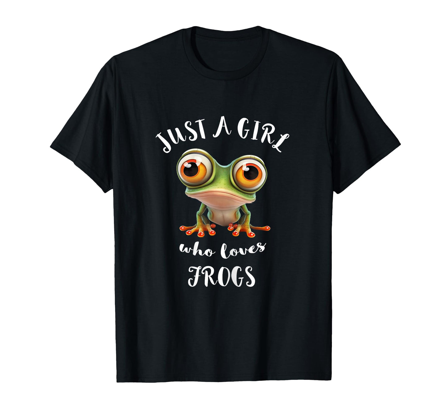 Just A Girl Who Love Rainforest Amphibian Red Eyed Tree Frog T-Shirt
