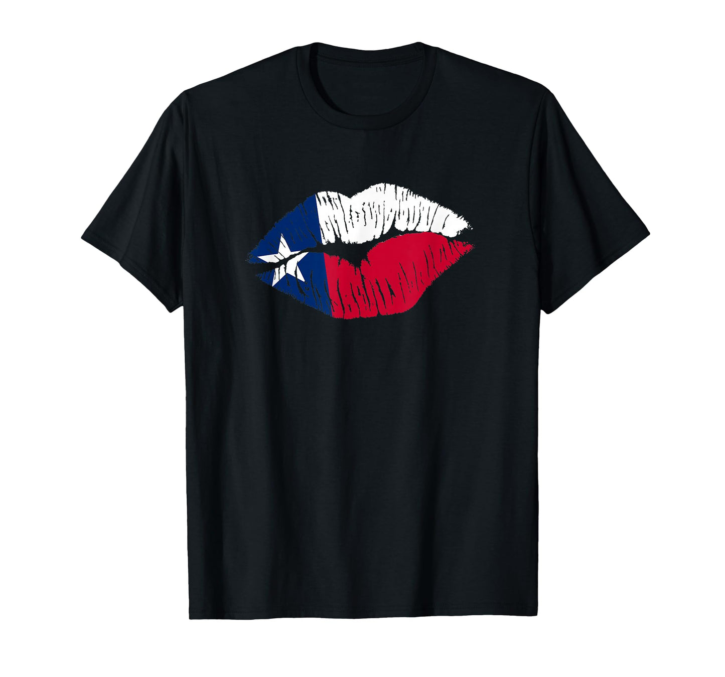 Sexy Biting Lips Texas Flag T-shirt T-Shirt