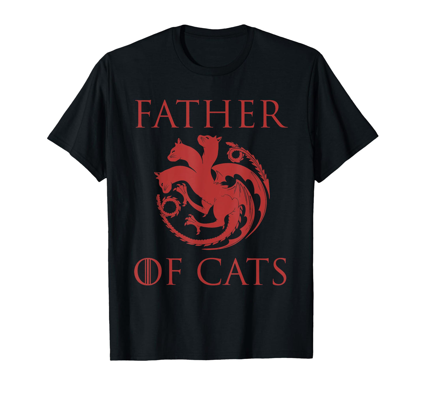 Father of Cats - Funny Cat Lover Kitten Dad Kitty T-Shirt