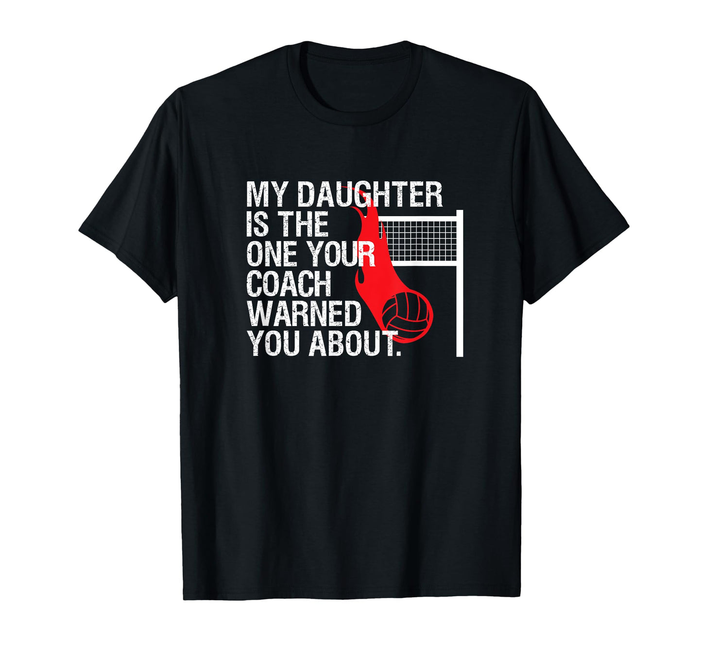 Funny Volleyball Mom Dad Parent Shirt Gift, Daughter Player T-Shirt