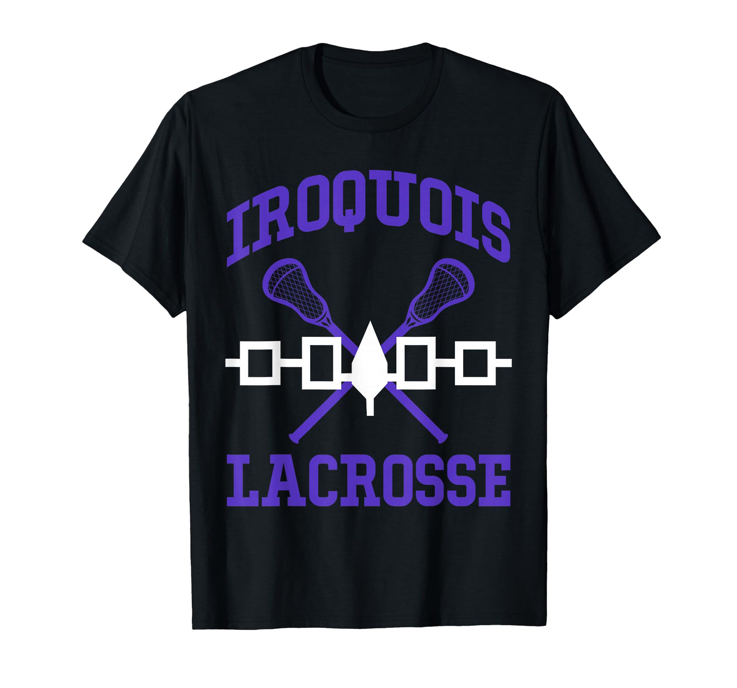 Iroquois Lacrosse Lax Sticks Iroquois Nation Flag T-Shirt