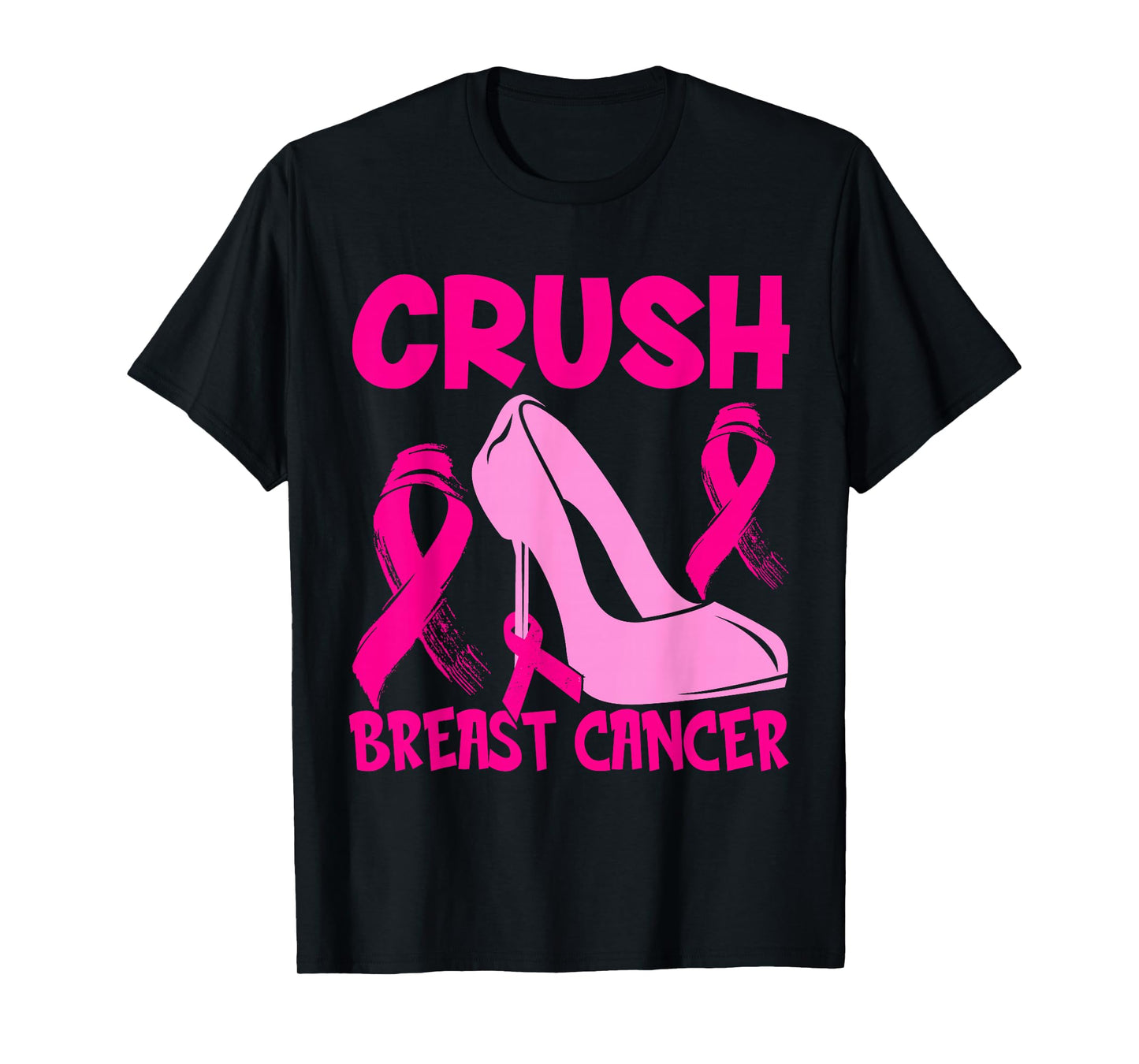 Crush Breast Cancer Awareness pink Men Boys Women T-Shirt