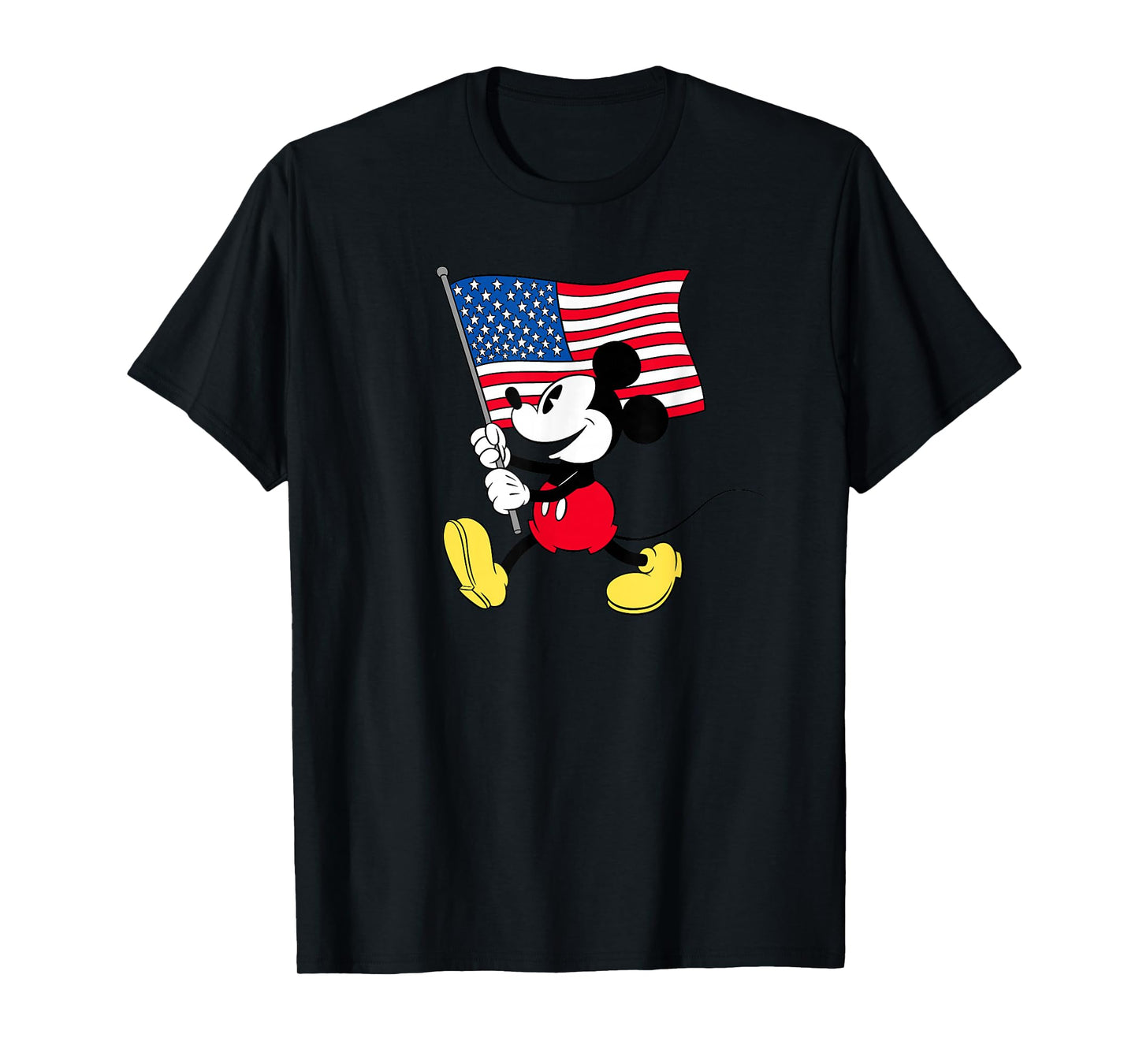 Disney Mickey Mouse Americana Flag T-Shirt Small