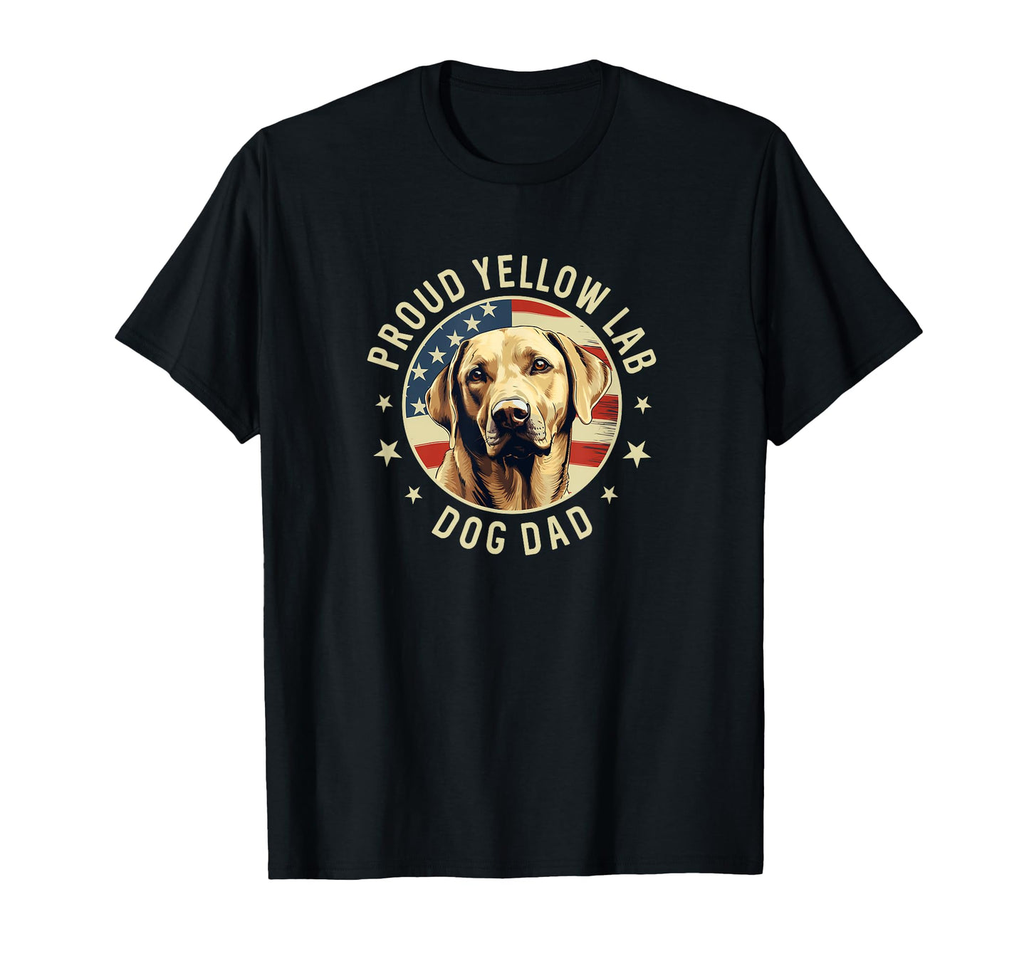 Proud Yellow Labrador Retriever Dog Lab Dad T-Shirt for Men Women