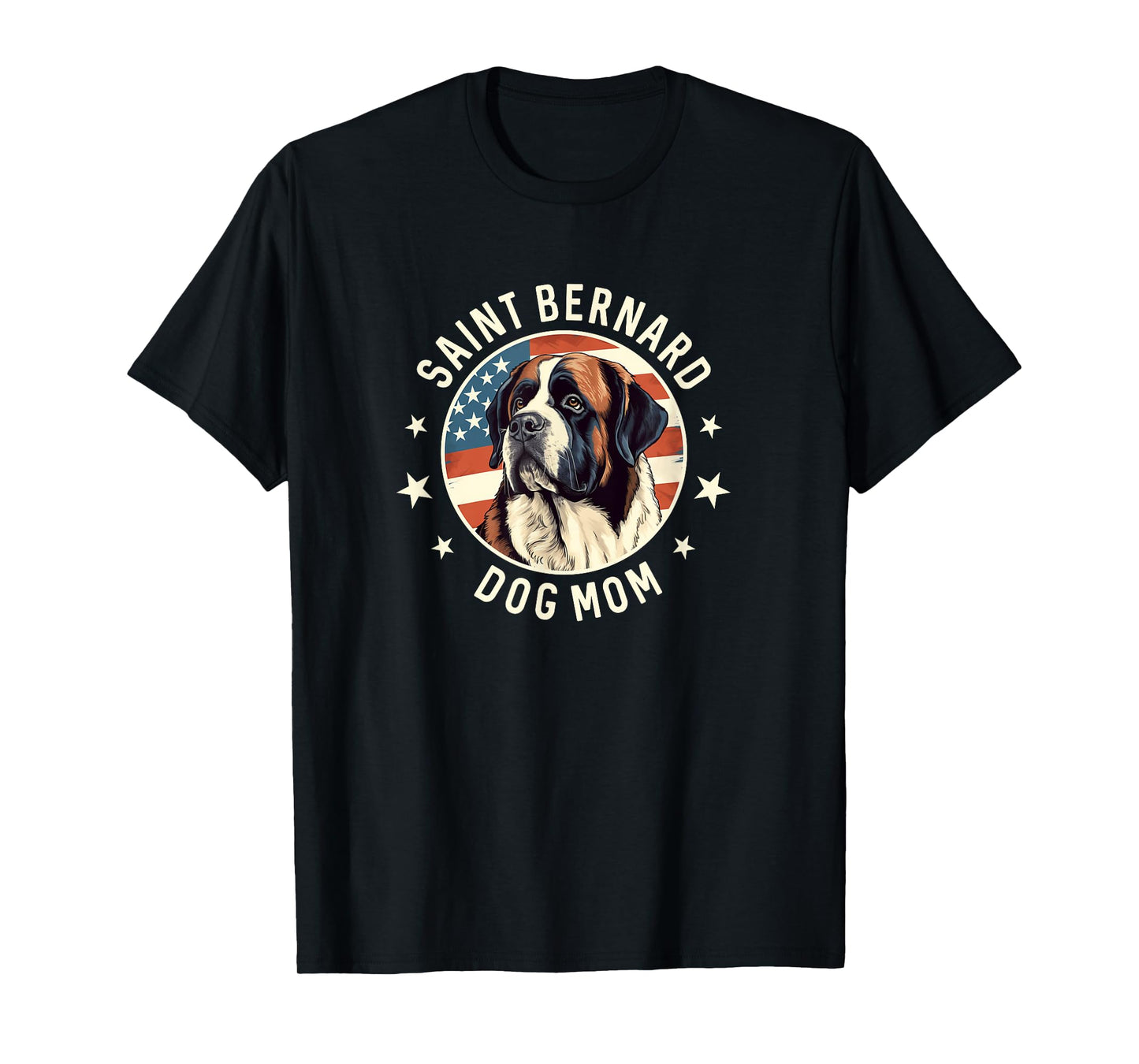 Saint Bernard Gifts Women, St. Bernard Dog Mom T-Shirt