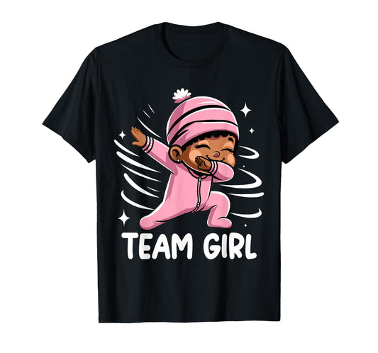 Gender Reveal Party Team Girl Baby Announcement T-Shirt