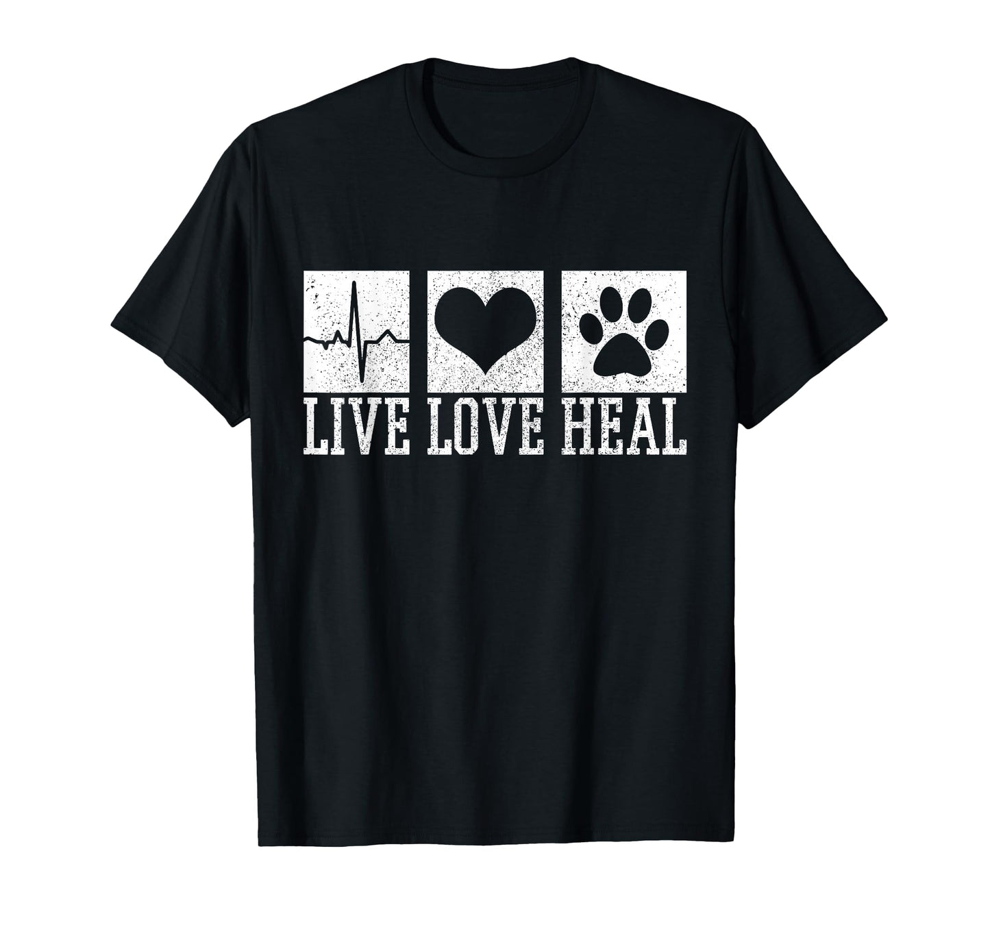 Vet Tech Live Love Heal Veterinary Dog Storage T-Shirt