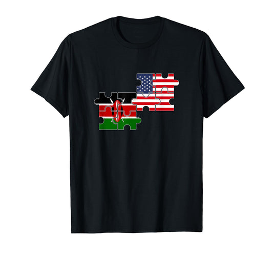 Kenya USA Flag American Kenyan T-Shirt