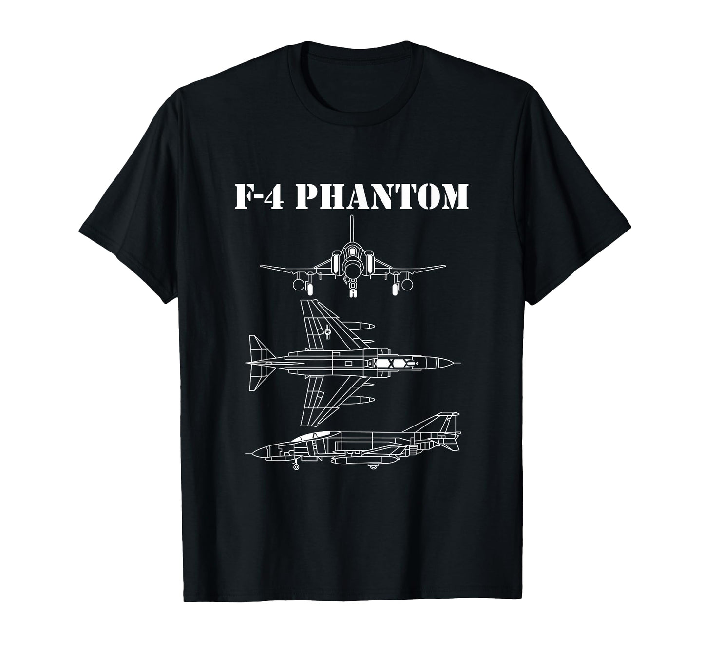 F-4 Phantom Jet Aeroplane Pilot Military Aircraft F4 T-Shirt