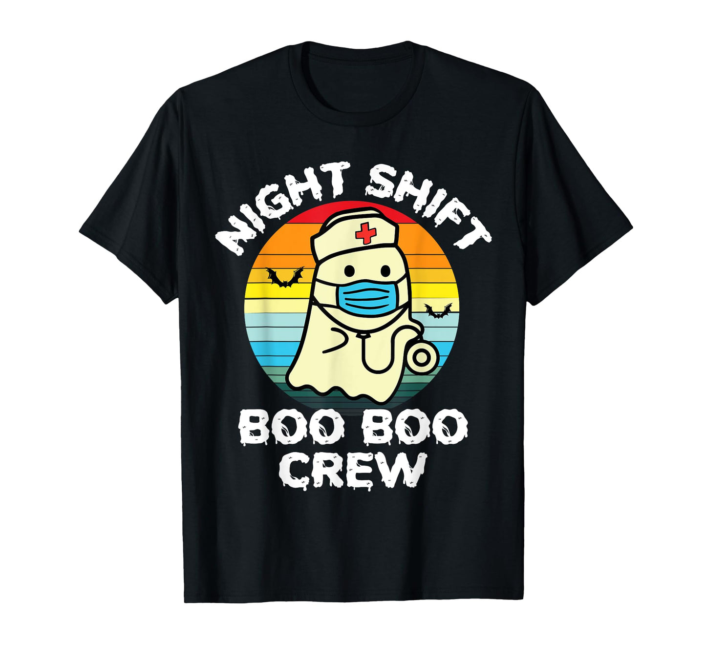 2023 Night Shift Boo Boo Crew Nurse Halloween For Nurses RN T-Shirt