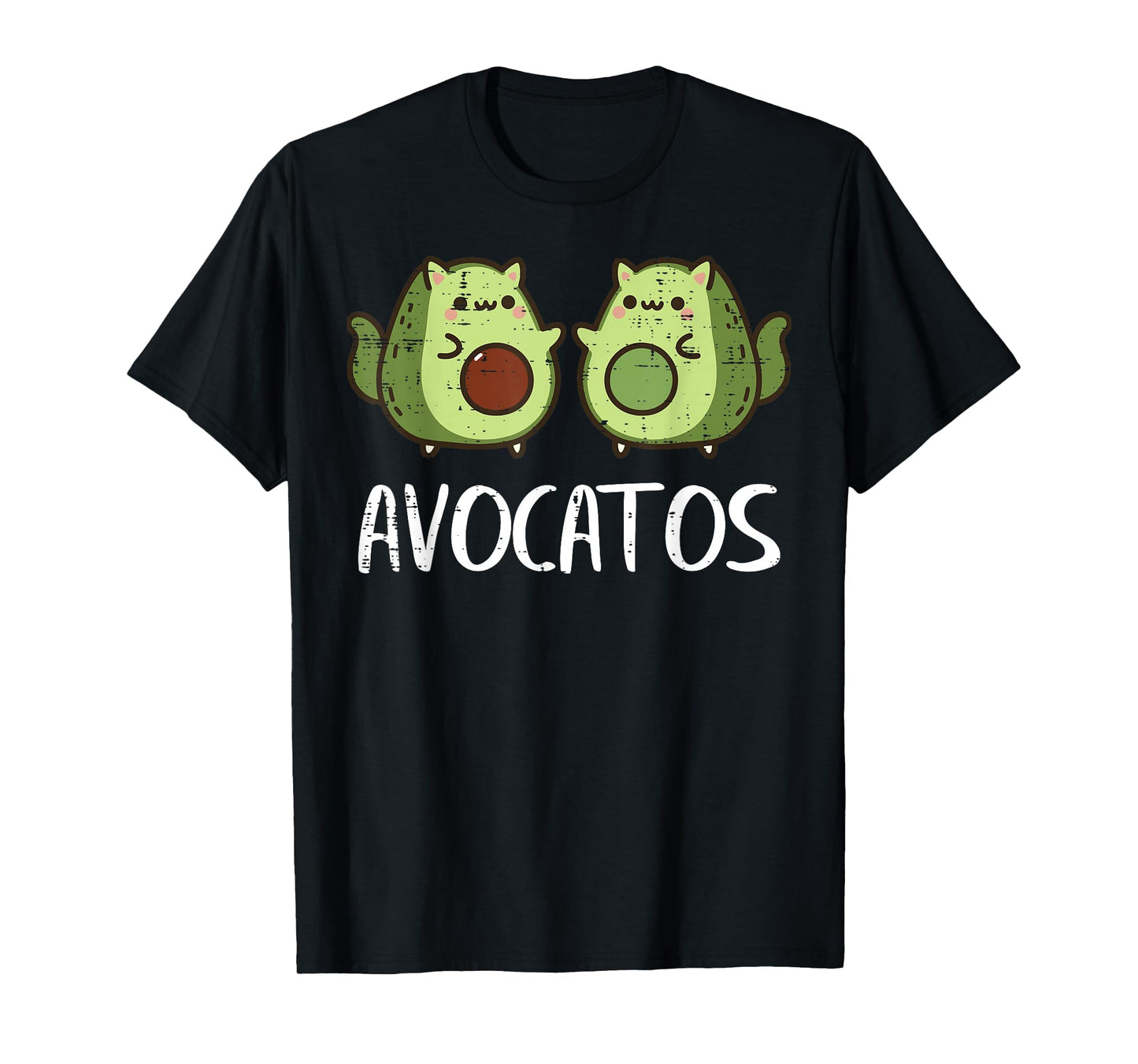 Cat Avocado Avocatos Funny Food Pun Women Girls Kids Men T-Shirt