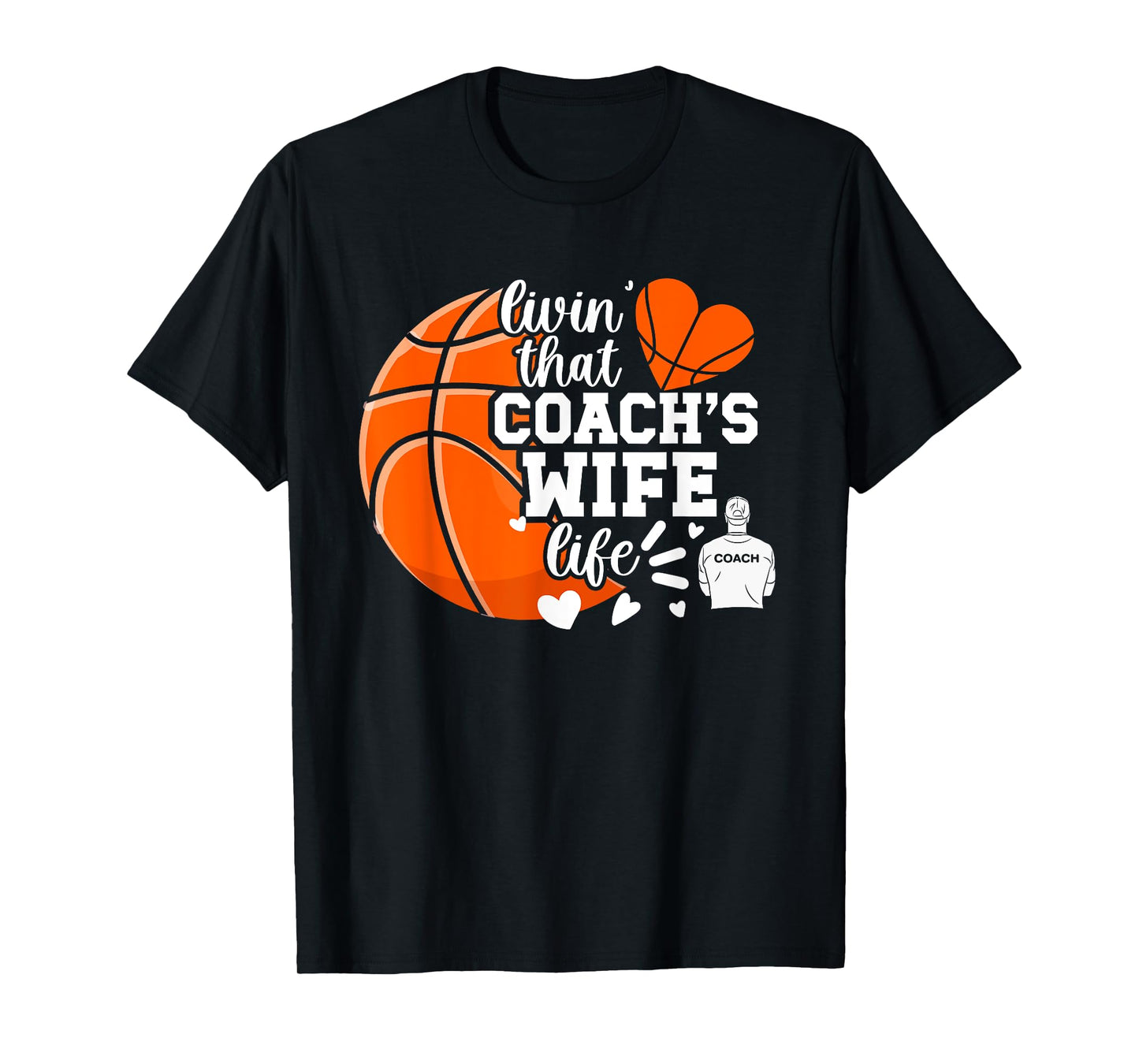 Basketball Coach's Wife Life Basketball Coach Wife T-Shirt