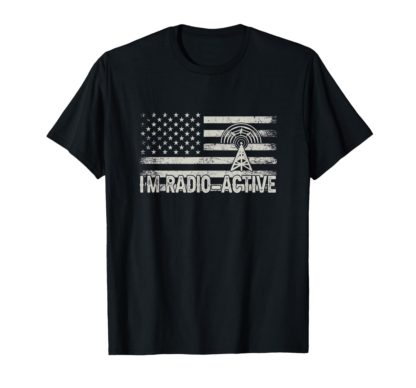 Ham Radio USA Flag - Amateur Radio and Ham Radio Operator T-Shirt for Women Men