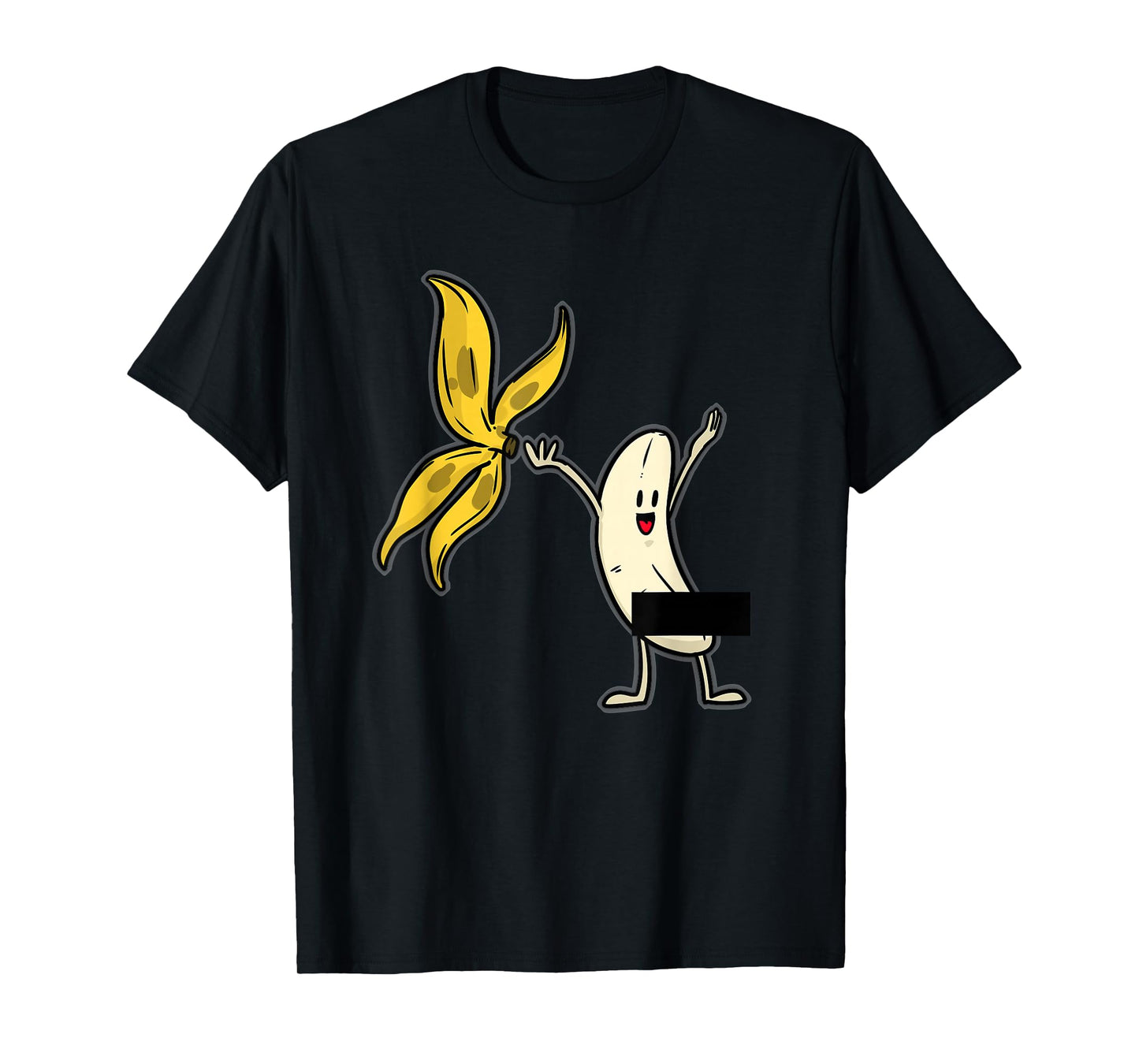 Banana Shirt Banana Striptease Censored Naked Fruit Adult T-Shirt