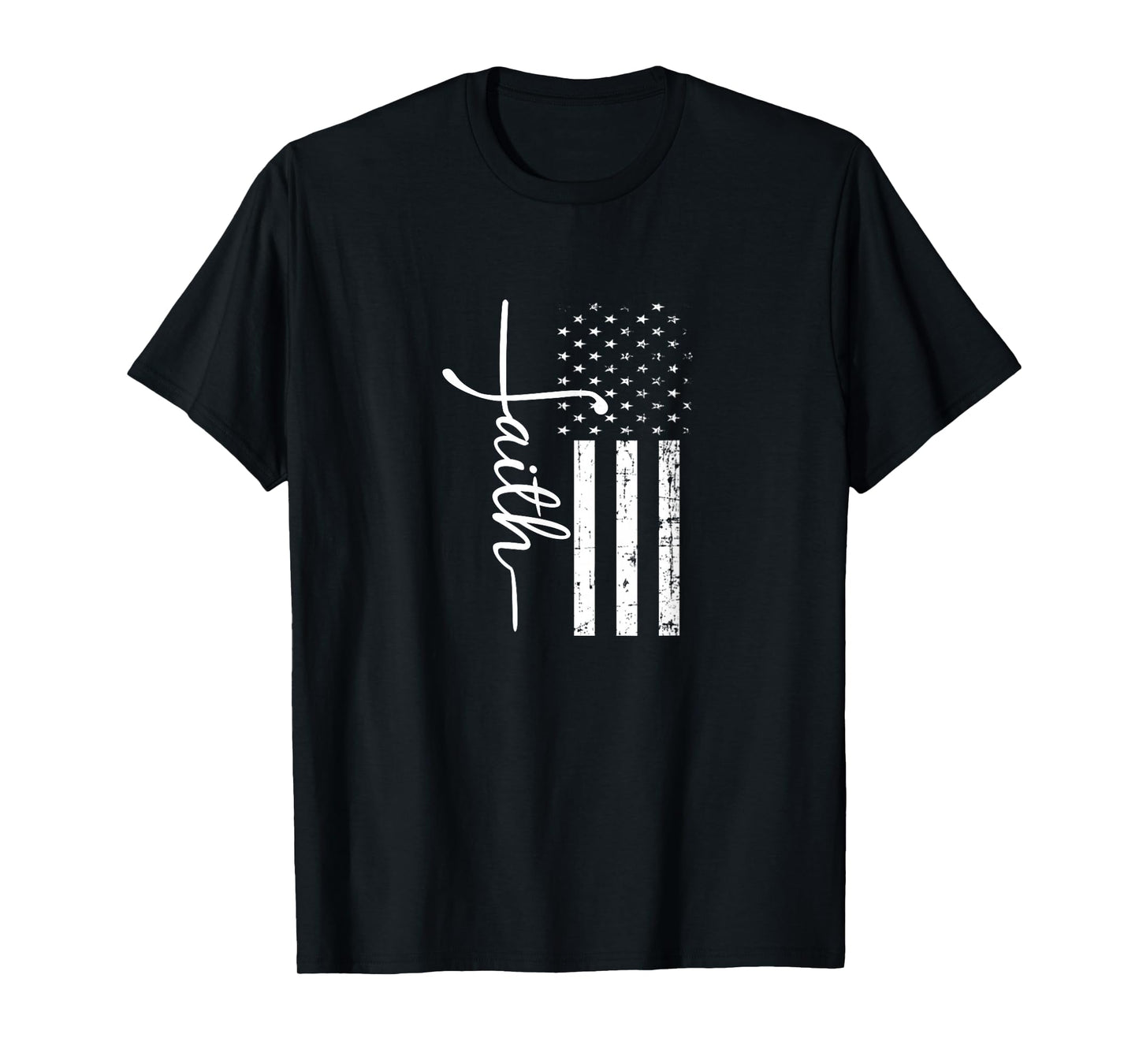 Faith Cross US Flag T-Shirt