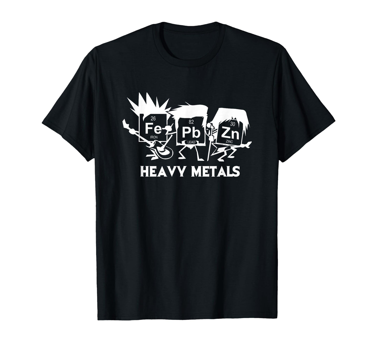Heavy Metals Science Geek and Heavy Metal T-Shirt