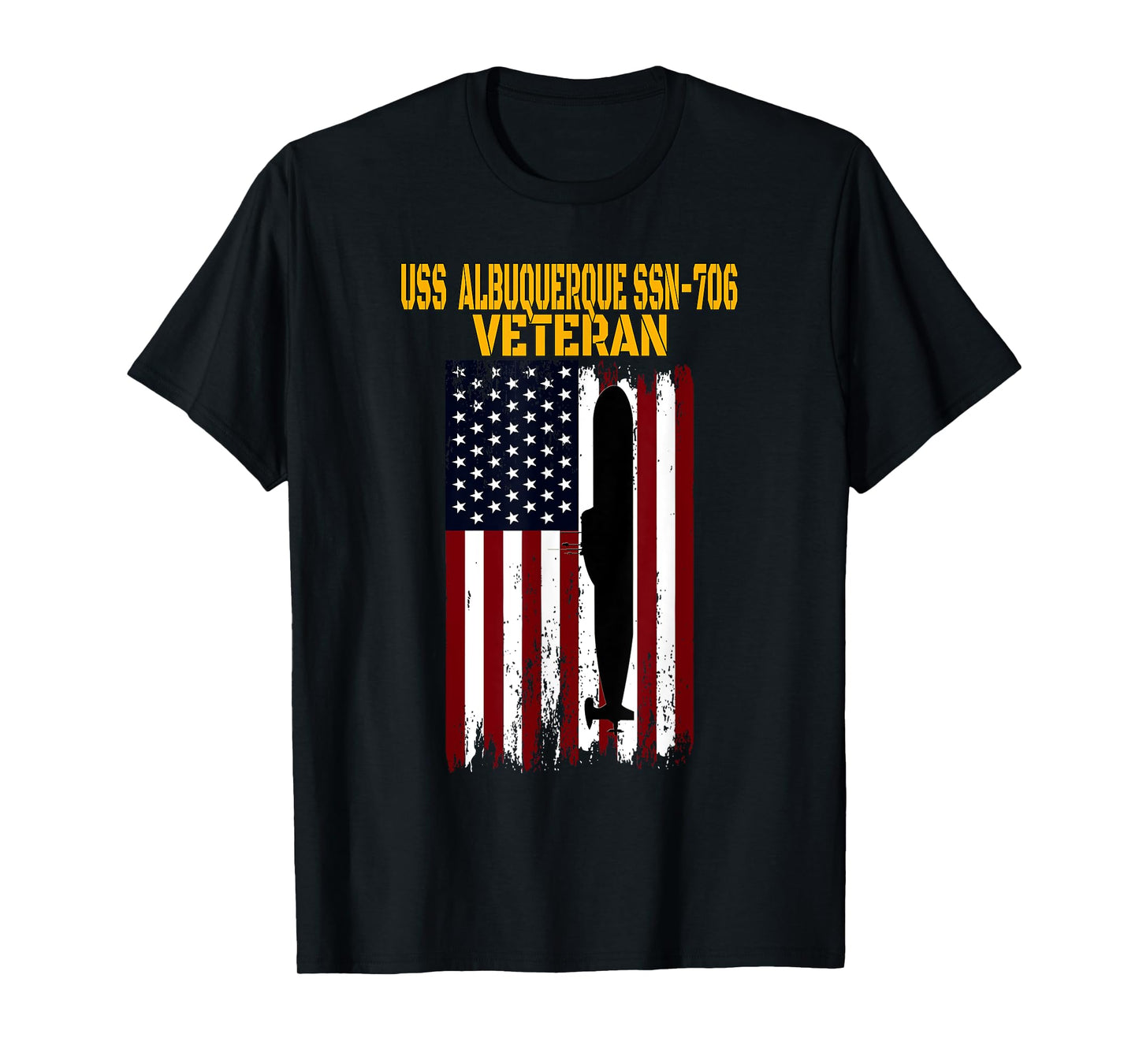 USS Albuquerque SSN-706 Submarine Veterans Day Father's Day T-Shirt