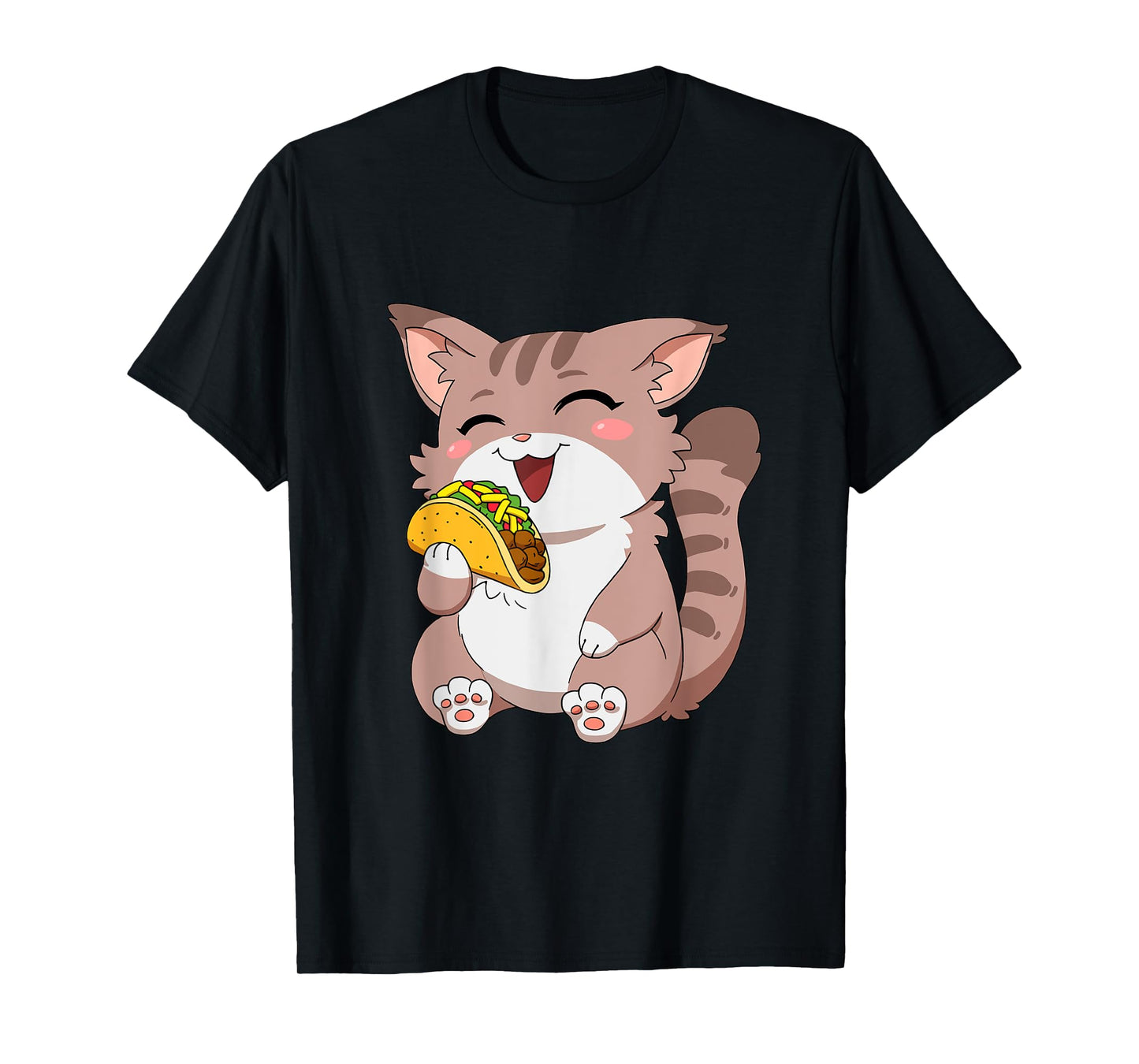 Japanese Kawaii Anime Taco Cat T-Shirt