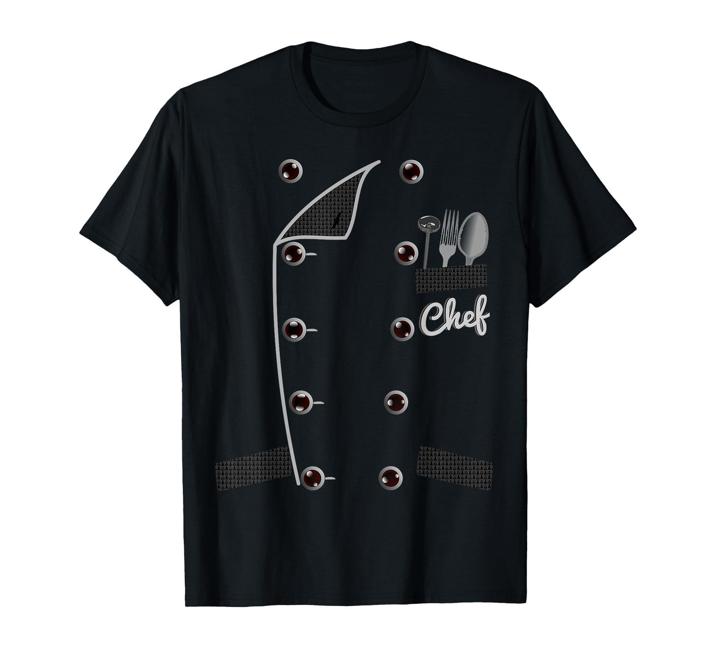 Chef TShirt Uniform Jacket Faux Funny Cook Shirt for Cooking T-Shirt