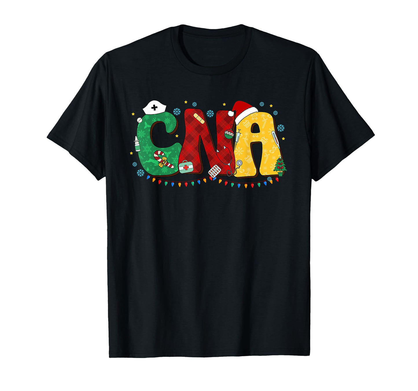 CNA Christmas Certified Nurse Assistant Nursing Aide Holiday T-Shirt