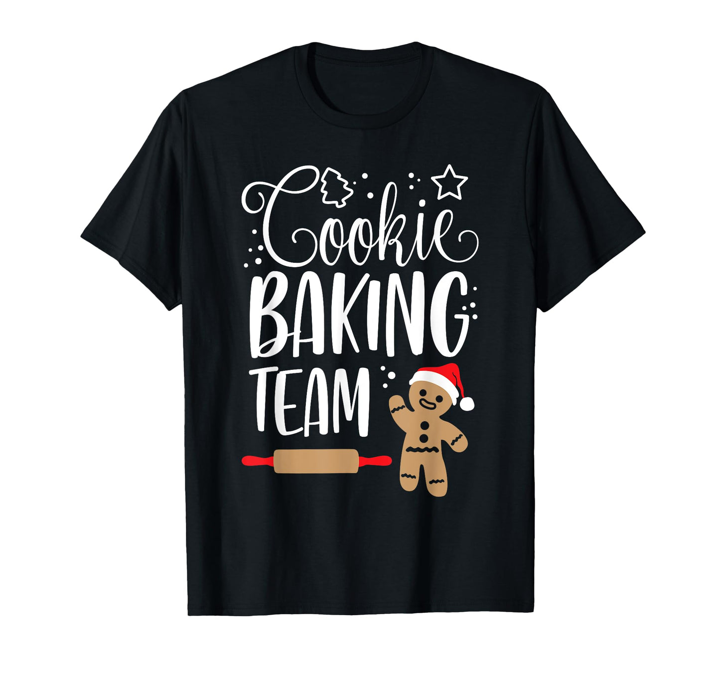 Cookie Baking Team Christmas Squad Xmas Crew m Gingerbread T-Shirt