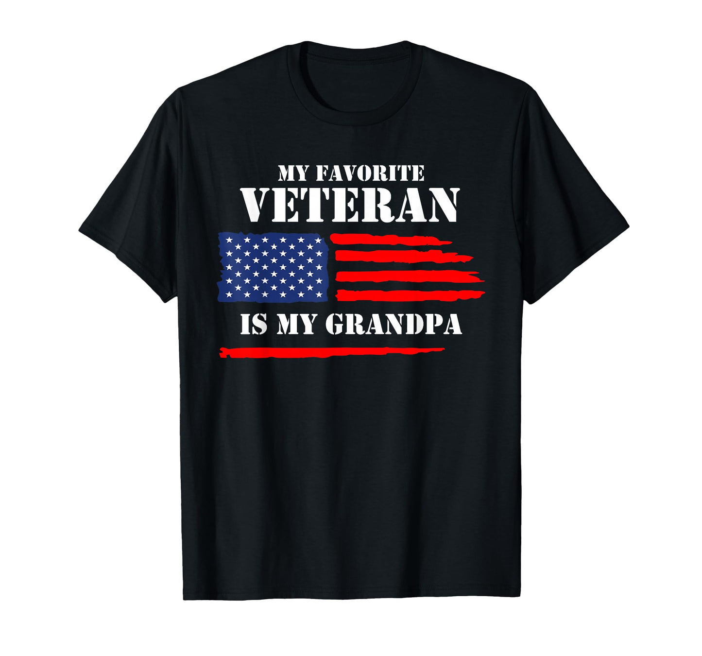 My Favorite Veteran Is My Grandpa Military Veterans Day T-Shirt