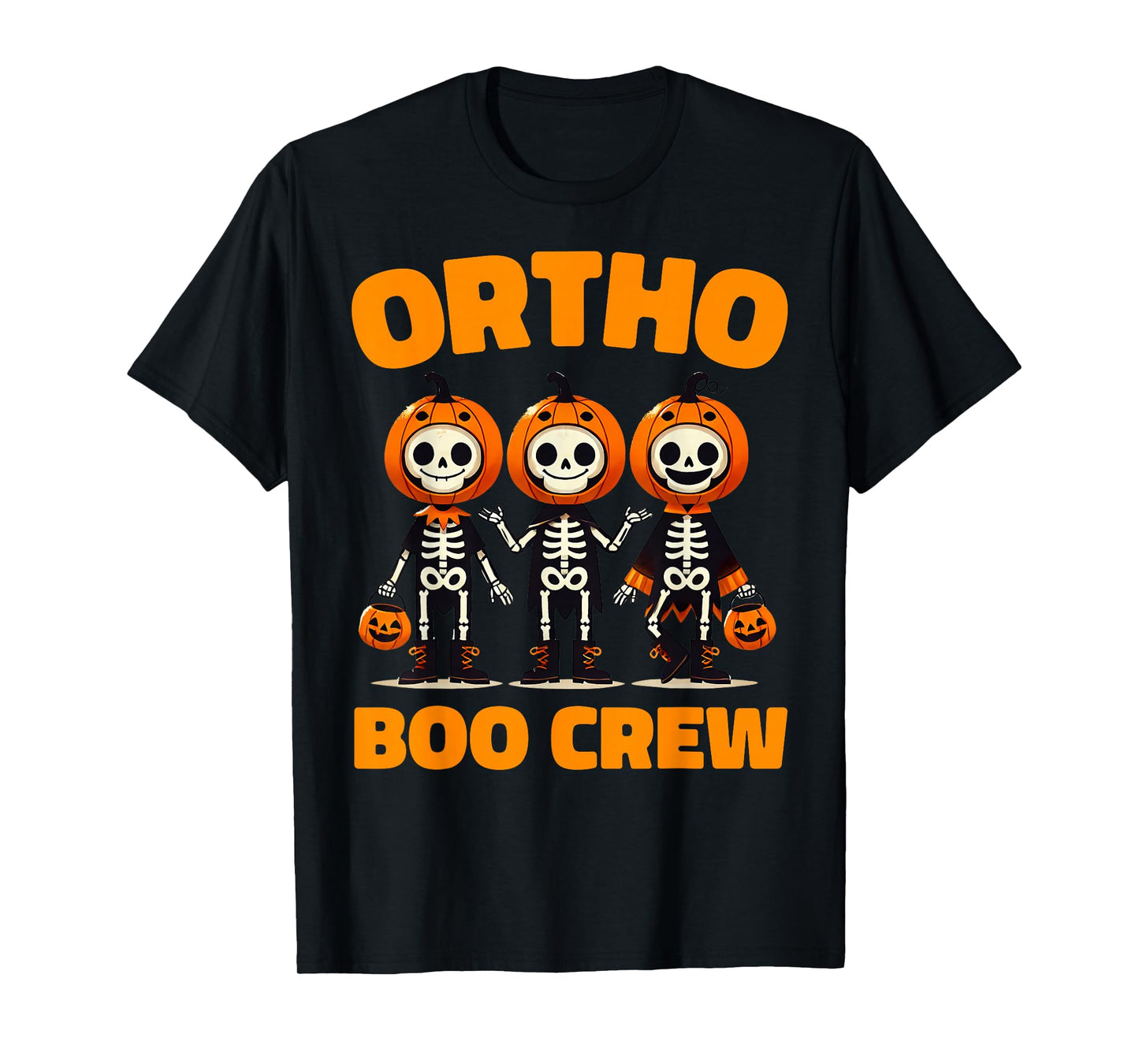 Cute Ortho Squad Spooky Ortho Orthopedic Boo Crew Halloween T-Shirt
