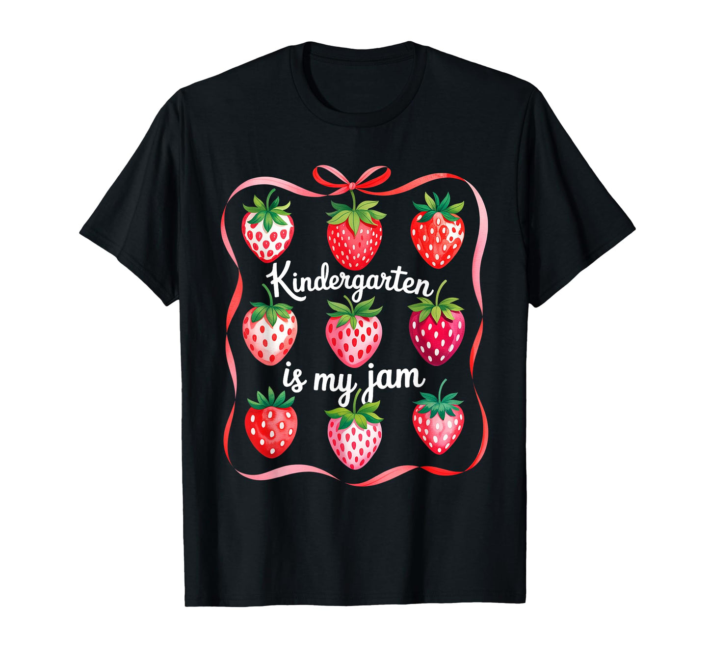 Groovy Kindergarten Is My Jam Strawberry Kinder Team Teacher T-Shirt