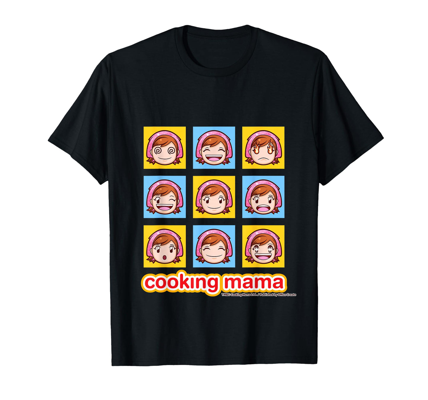 Cooking Mama Faces T-Shirt color T-Shirt