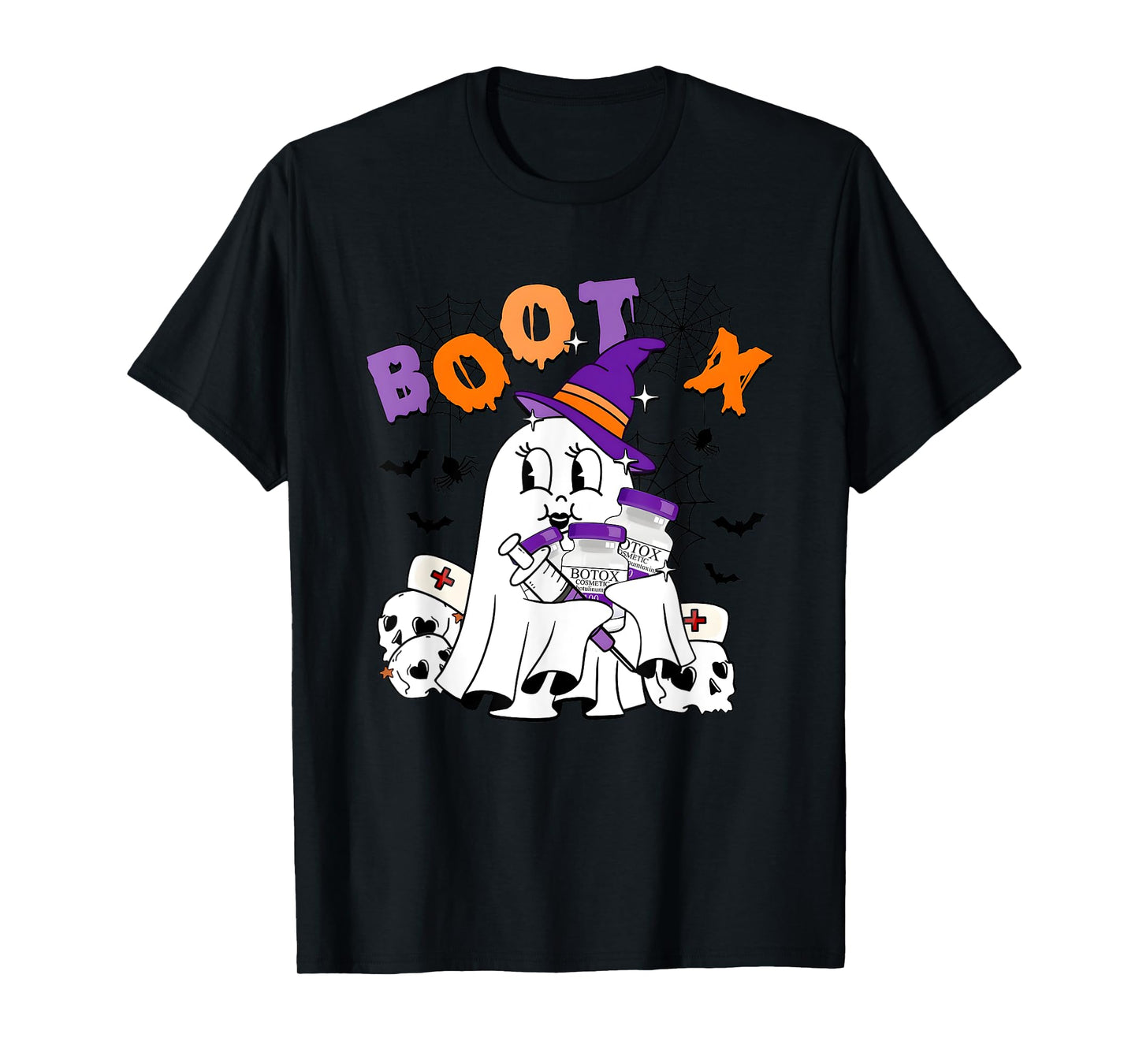 Cute Ghost BooTox Nurse Injector Halloween Plastic Surgery T-Shirt