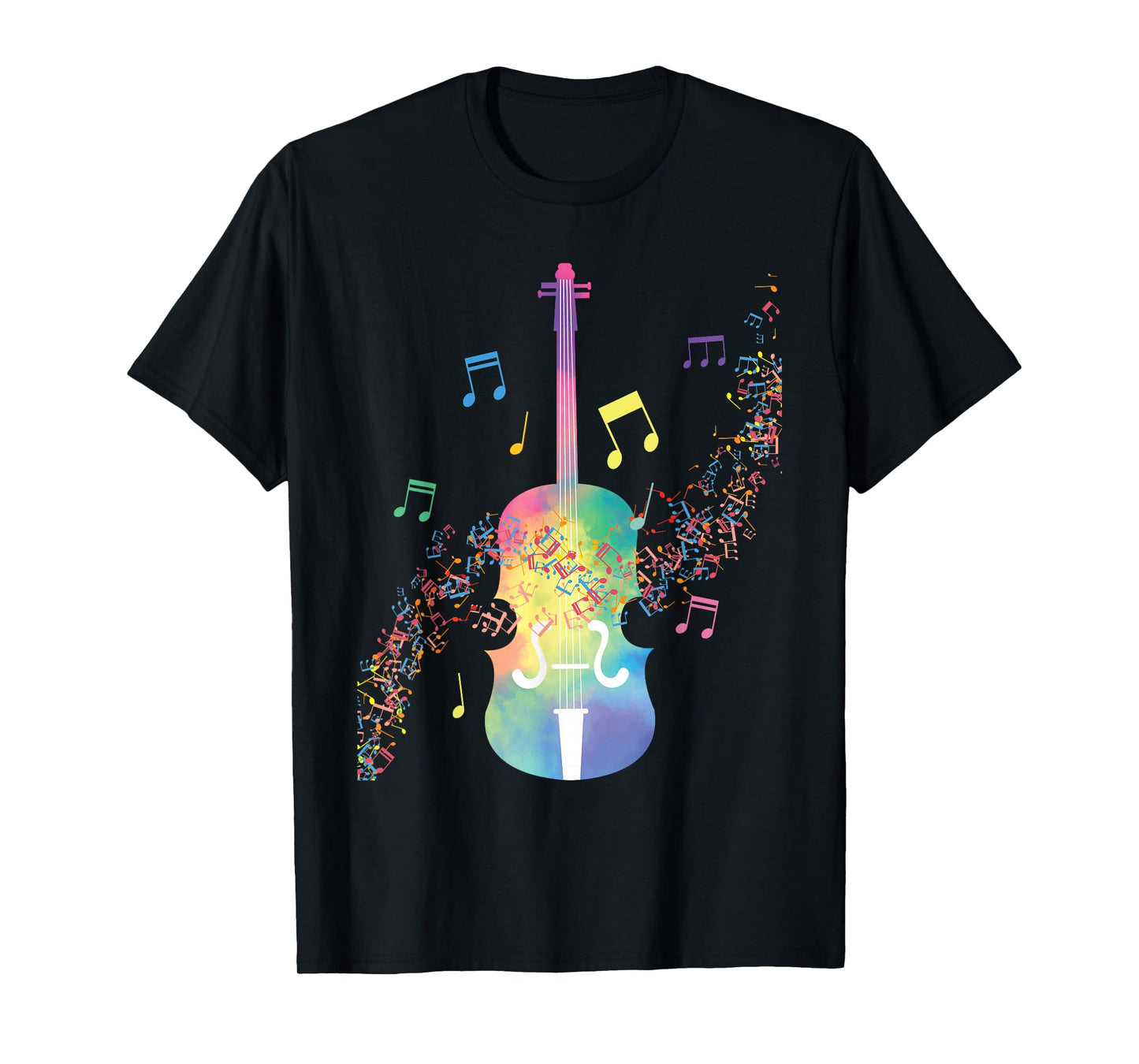 Colorful Cello Player Cellist Musician Classical Music T-Shirt