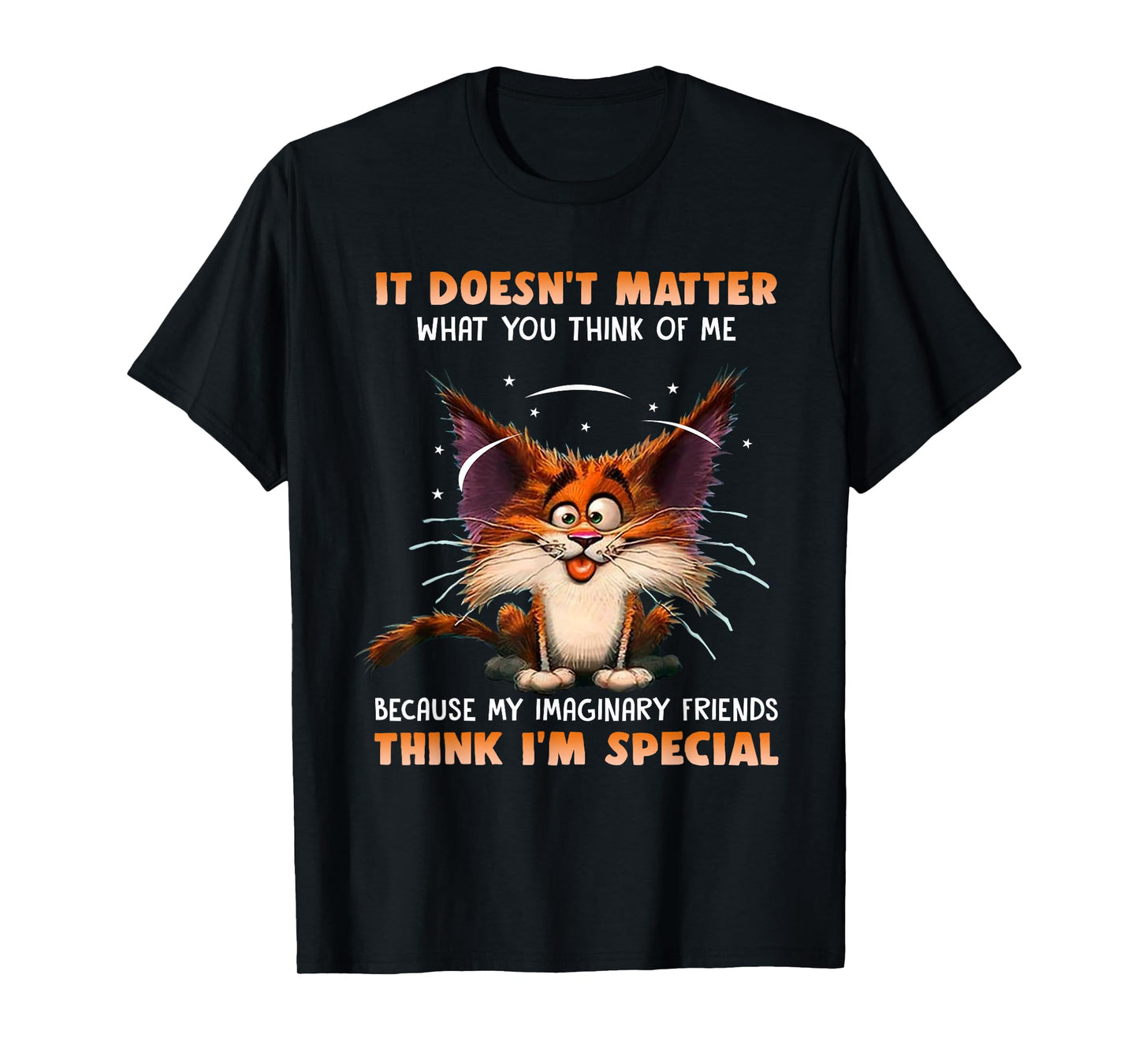 It Doesn't Matter What You Think Of Me Funny Cat Lover T-Shirt