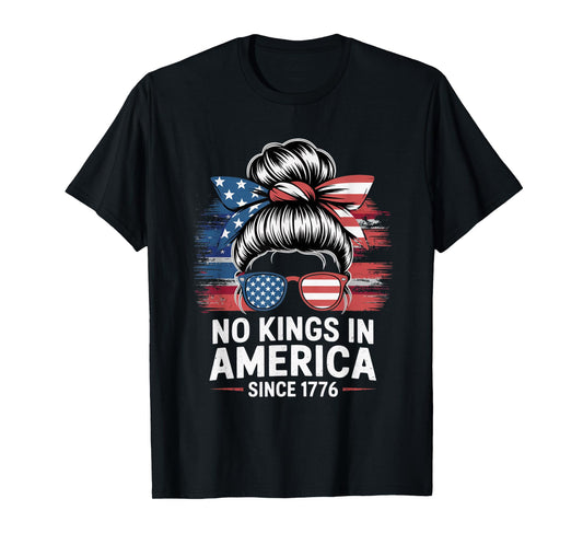 Womens no Kings in America Day, Since 1776 Fight Oligarchy T-Shirt