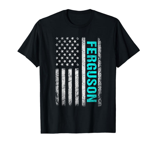 Ferguson Name American Flag - Ferguson Last Name T-Shirt
