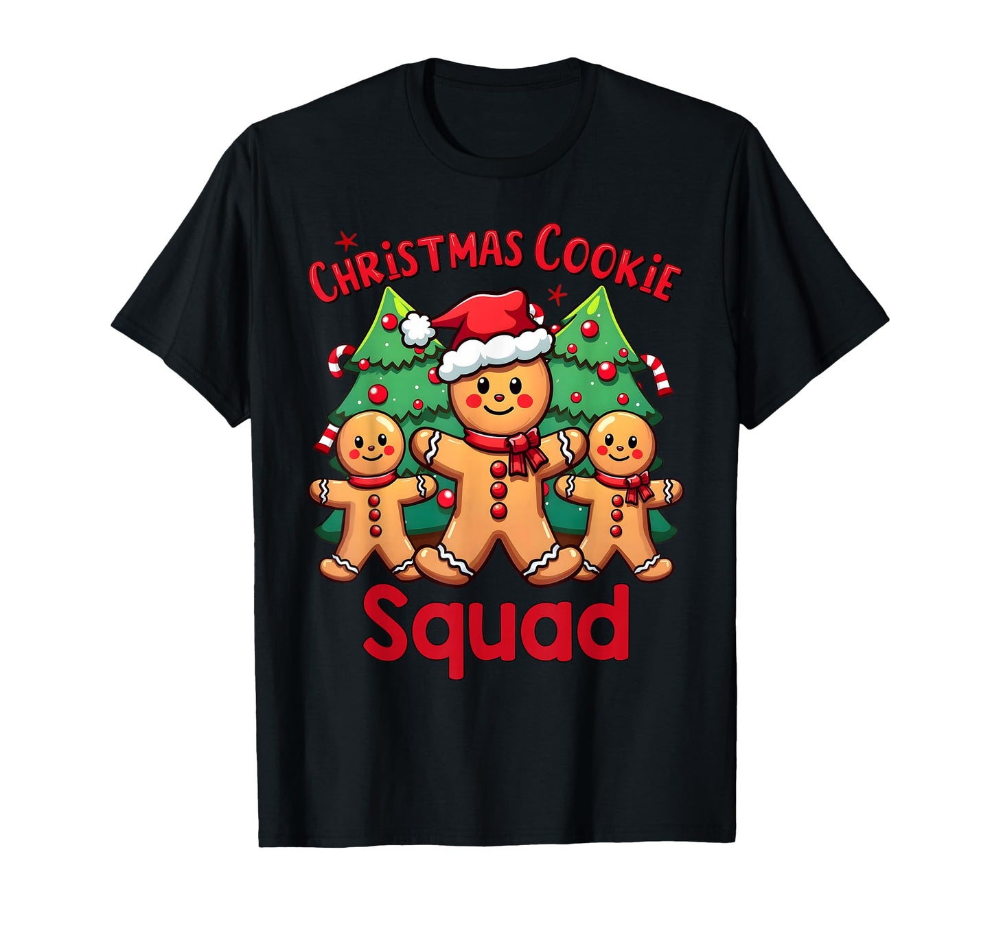Christmas Cookie Squad Festive Gingerbread Holiday Matching T-Shirt
