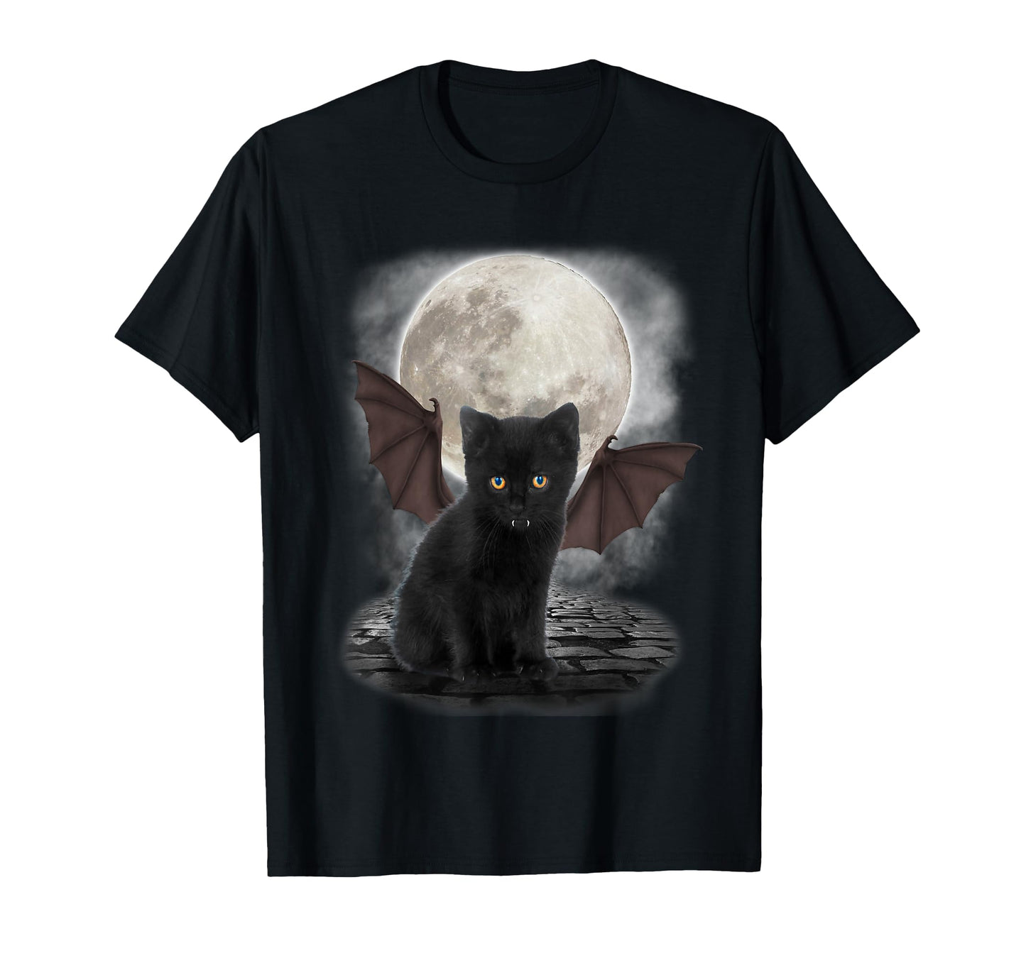 Gothic Bat Cat Shirt Vampire Funny Gifts Cats Lover T-Shirt T-Shirt