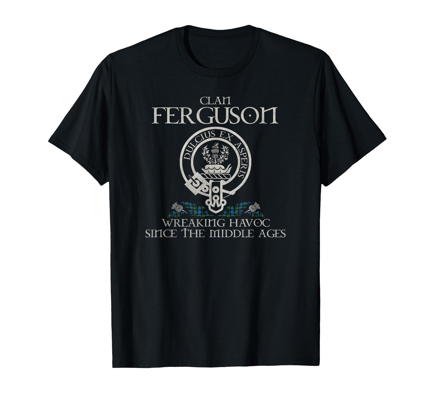 Clan Ferguson Crest, Surname, Scottish Heritage Vintage T-Shirt