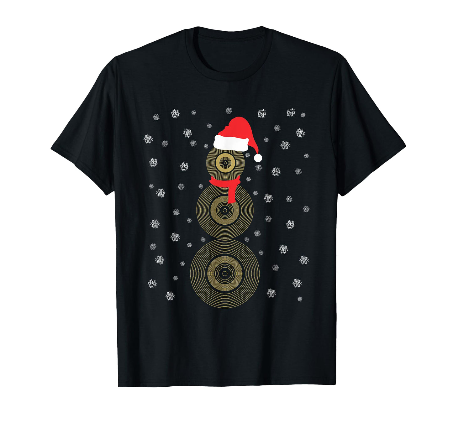 Cymbal Snowman Festive Holiday Christmas Party Musical T-Shirt