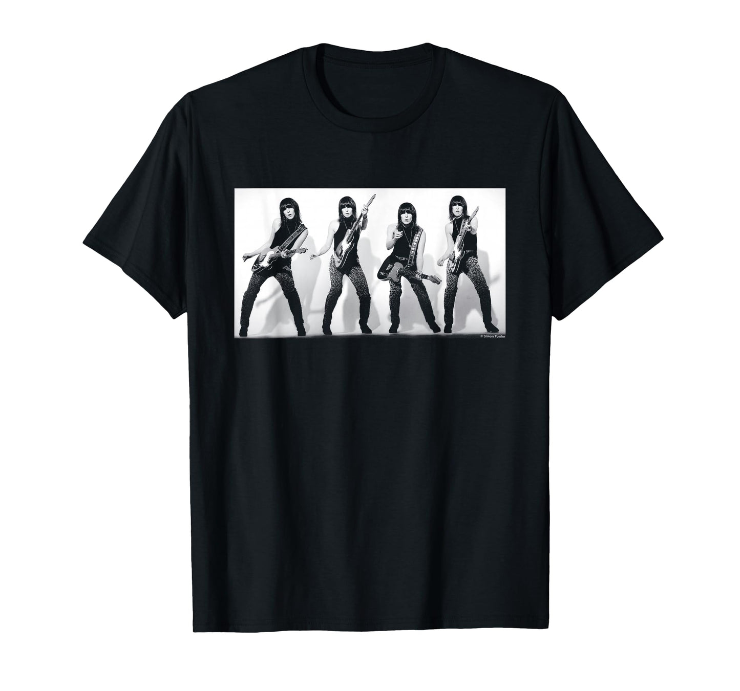 Pretenders Singer Chrissie Hynde Quad By Simon Fowler T-Shirt