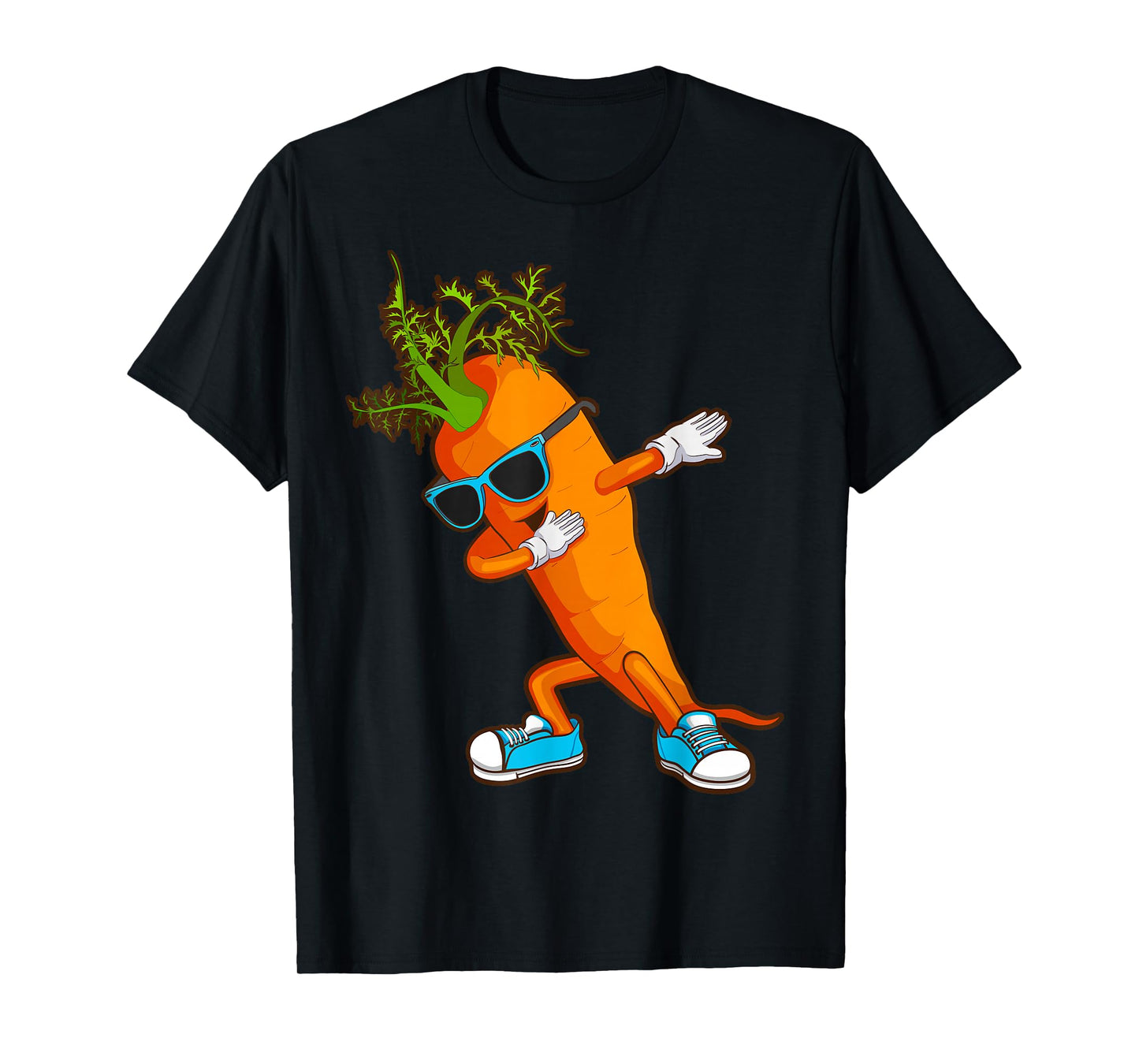 Funny Dabbing Carrot Gift | Cute Vegetable Lover Men Women T-Shirt
