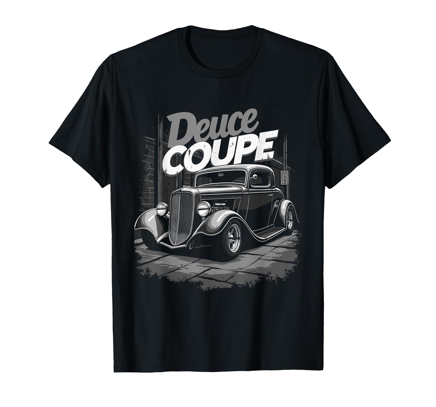 1932 Retro Hot Rod car graphic Deuce Coupe 3 window T-Shirt
