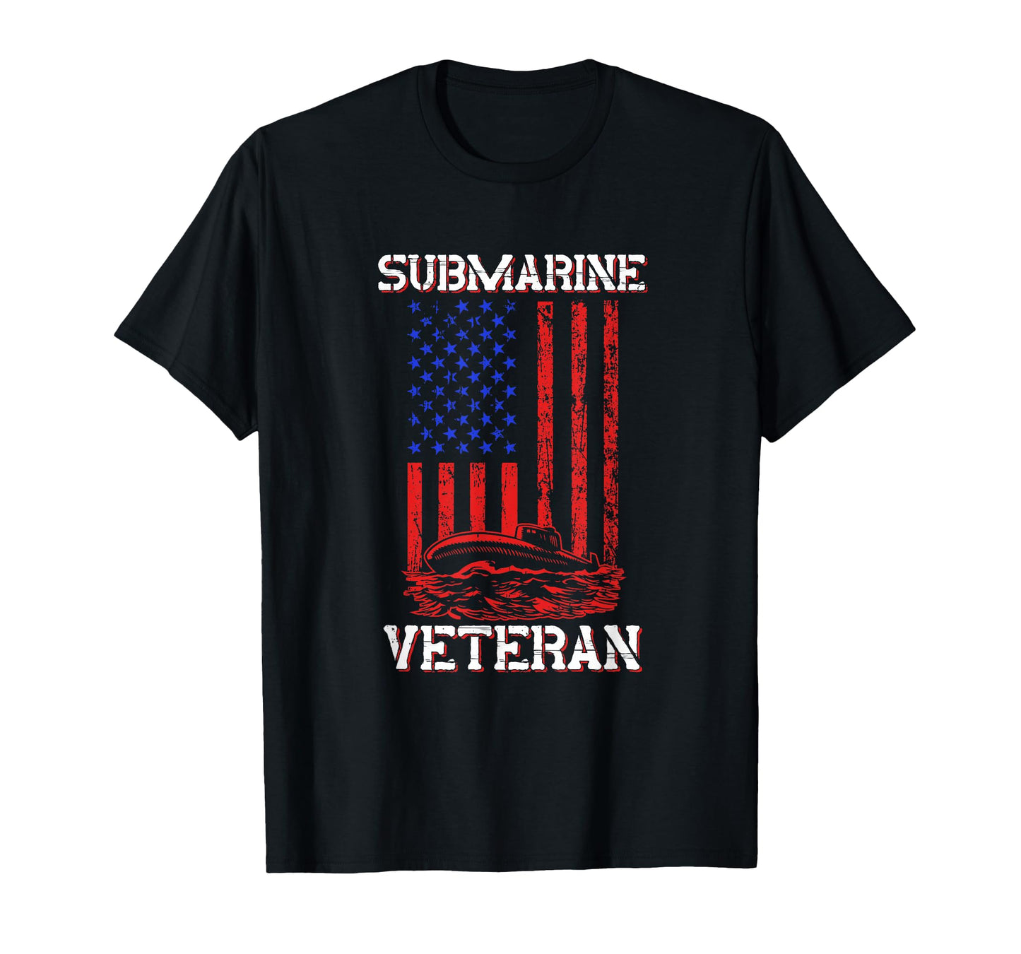 Submarine Veteran Flag Patriotic Sub Service Submariner T-Shirt