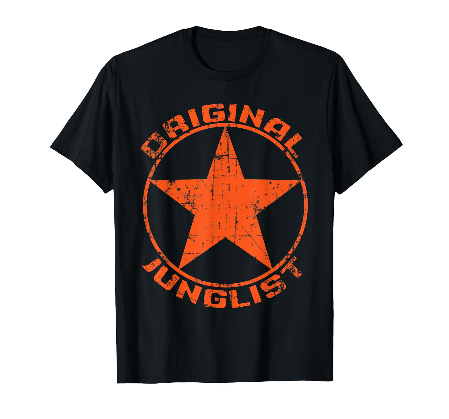 Original Junglist Shirt Drum and Bass DnB 90s Burnt Remix T-Shirt